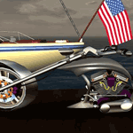 Silver Chopper in Second Life