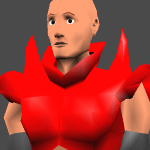 low poly man