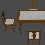 Table and chairs